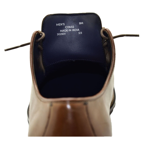 B6 Auth COLE HAAN Lenox Hill British Tan Leather Cap Toe Oxford Shoes Size 9M - Picture 6 of 6